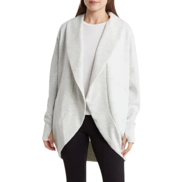 NWOT Yogalicious London Open Front Scuba Knit Cardigan - Picture 1 of 5